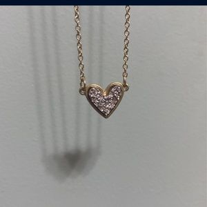 Rose gold heart shaped necklace